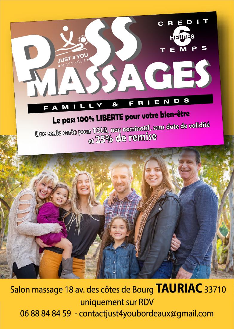 carte pass massage familly et friends