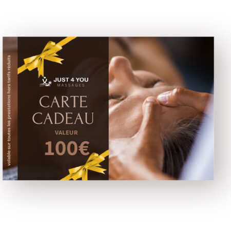 Carte cadeau Bien-être Just4you 100