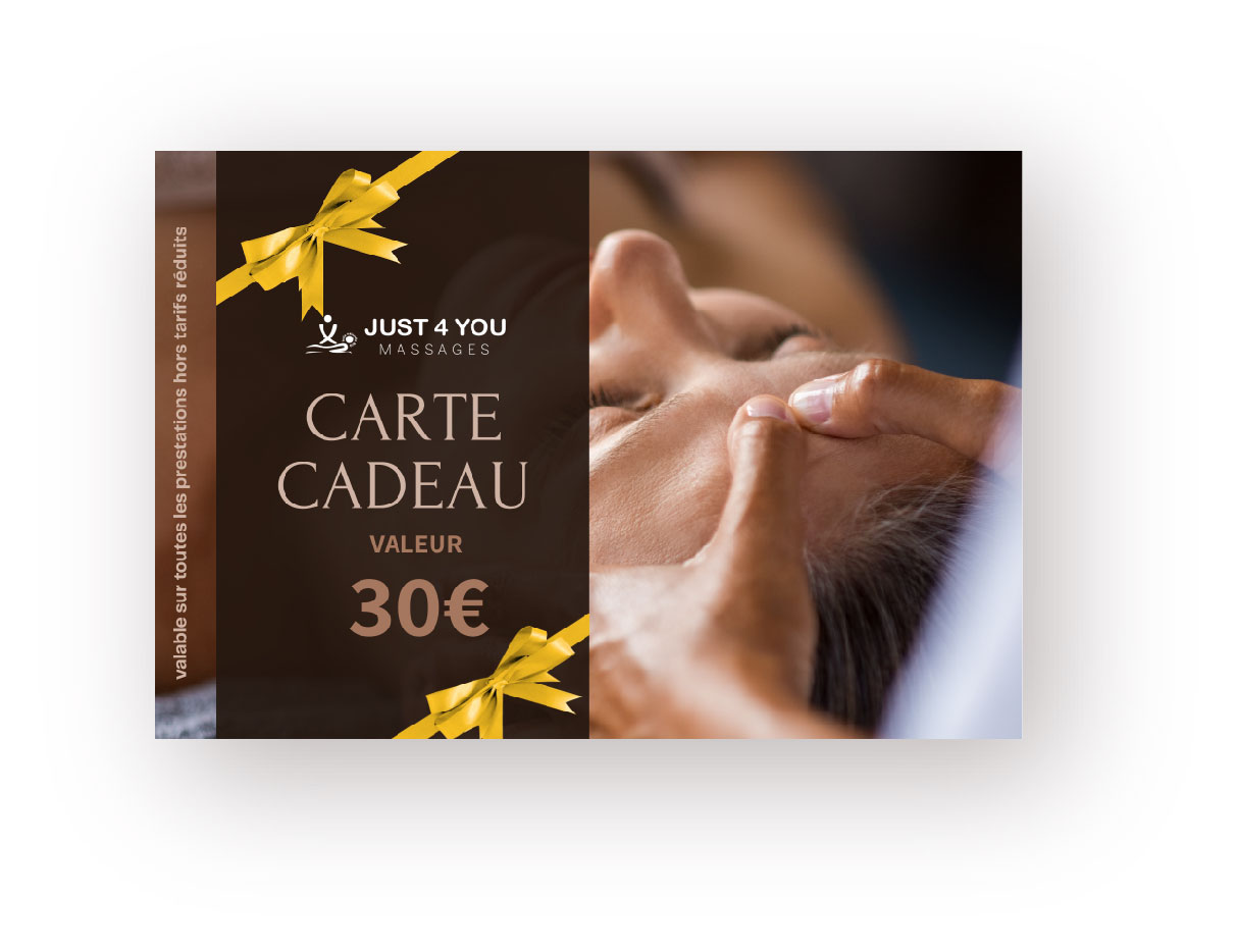 Carte cadeau Bien-être Just4you 30