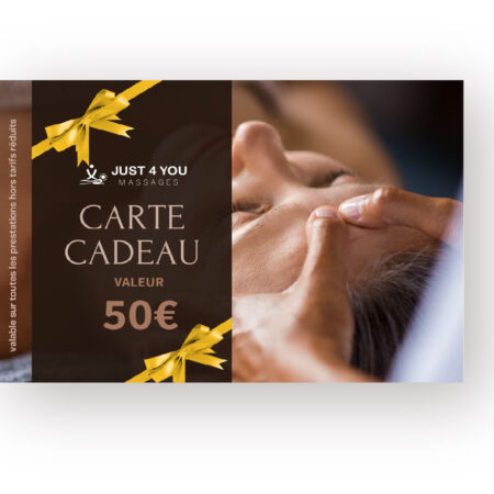 Carte cadeau Bien-être Just4you 50