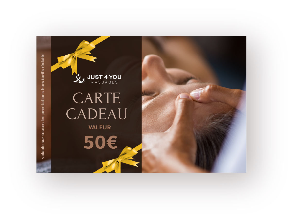 Carte cadeau Bien-être Just4you 50