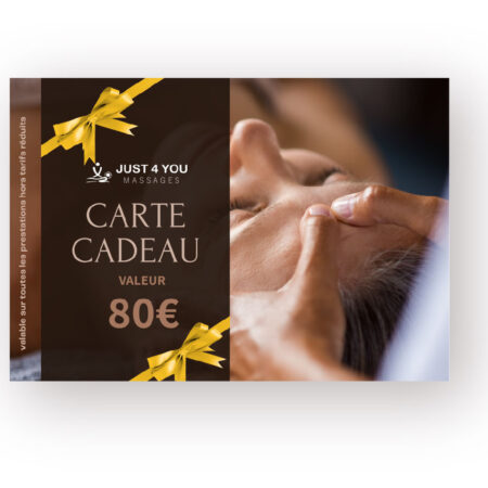 Carte cadeau Bien-être Just4you 80