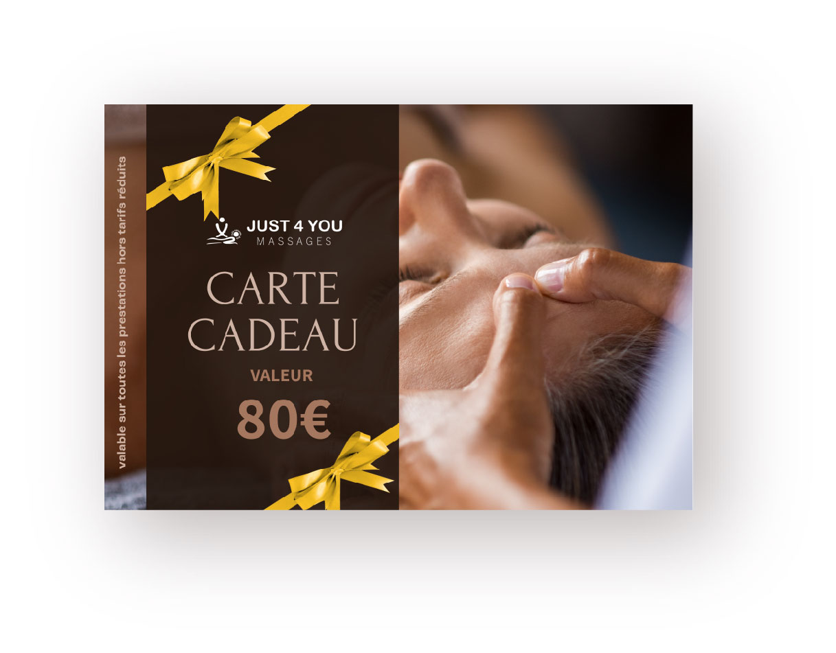 Carte cadeau Bien-être Just4you 80